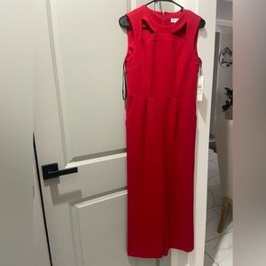 Calvin klein red jumpsuit